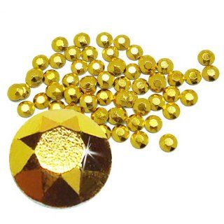 5mm Gold Rhinestuds Hotfix Metal Embellishment   144 pcs. (1 Gross)