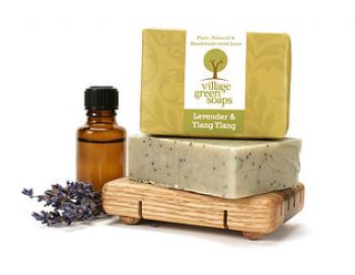 lavender and ylang ylang soap by village green soaps