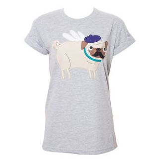 french pug applique t shirt by not for ponies