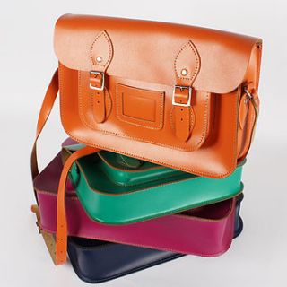 leather satchel bright collection by bohemia