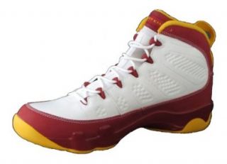 Air Jordan 9 Retro "Crawfish" Style# 302370 140 White/Dark Cayenne Unvrsty Gld Basketball Shoes (8.5) Shoes