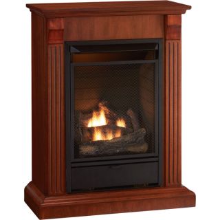 ProCom Vent-Free Trifuel Fireplace — 25,000 BTU, Heritage Cherry, Model# ETF200TCC-M-HC