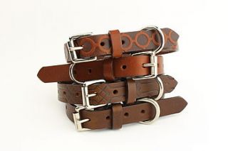 thin leather dog collar by bone and rag