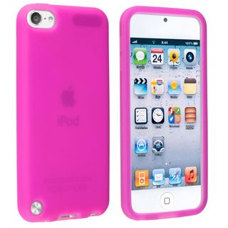 BasAcc Hot Pink Silicone Skin Case for Apple iPod touch Generation 5 BasAcc Cases