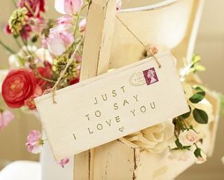 just to say i love you sign by abigail bryans designs