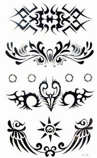 Kinghorse Fever Flower Totem Temporary Tattoo Body Paint Sticker for Female Women (Tattoo Strip for Female Waist, Armband, Anklet, Bangle, leglet) Waterproof  Body Paint Makeup  Beauty