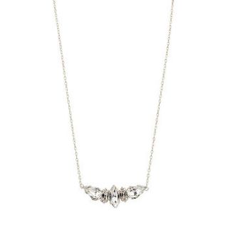 hepburn crystal bridal necklace by chez bec