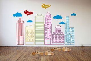 livin in the city wall stickers by ficklestix