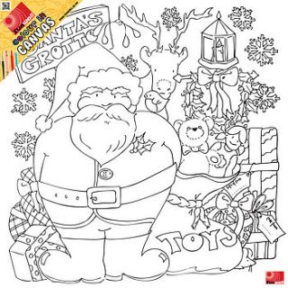 junior christmas colour in canvas by funwall