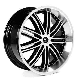 MUM Sports JS 09   22 inch Matte Black Machined Face Wheels Rims (22x9.5 6x135/139.7 ET+30)   SET OF 4   Automotive