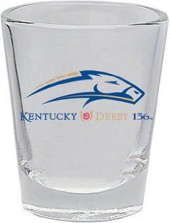 136TH Kentucky Derby Churchill Downs SHOT GLASS Sports & Outdoors