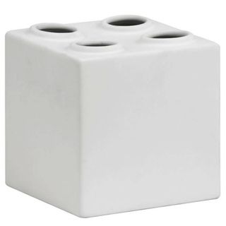 Bloque Sculpture Double White (Set of 2) Zuo Vases