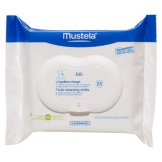 Mustela Facial Cleansing Cloths   25 Count