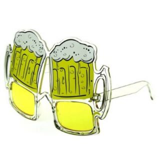 zeroUV   Official Beer Fest Beer Goggles Funny Novelty Party Glasses (Yellow) Shoes