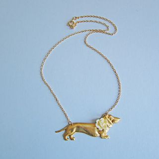 such a dachsing boy dachshund necklace by eclectic eccentricity