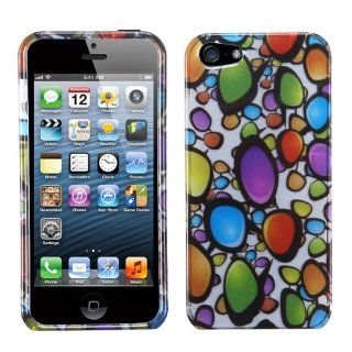 MYBAT Rainbow Gemstones (2D Silver) Phone Protector Cover for APPLE iPhone 5 Cell Phones & Accessories