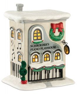 Department 56 Peanuts Village Schroeders Piano Playhouse Collectible Figurine   Holiday Lane