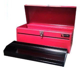 Excel TB136 Red 20 Inch Portable Steel Tool Box, Red   Toolboxes  