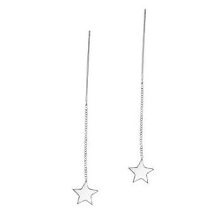 star thread through earrings by louise wade