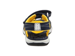 Timberland Kids Mad River 2 Strap Sandal (Toddler/Little Kid) Navy/Yellow