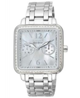 Bulova Womens Chronograph Diamond Accent Stainless Steel Bracelet Watch 31mm 96R163   Watches   Jewelry & Watches
