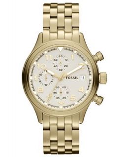 Fossil Womens Chronograph Compass Gold Tone Stainless Steel Bracelet Watch 38mm JR1434   Watches   Jewelry & Watches