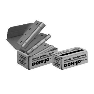 Don Jo CP74545 0.134 Gauge Stainless Steel 2 Spring and 1 Ball Bearing Hinge, Satin Stainless Steel Finish, 4 1/2" Width x 4 1/2" Height (Case of 36) Hardware Hinges