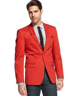 M151 Solid Cotton Blazer, Red   Blazers & Sport Coats   Men