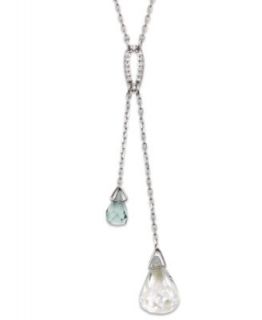 Swarovski Necklace, Rhodium Plated Small Sensation Crystal Pendant   Fashion Jewelry   Jewelry & Watches