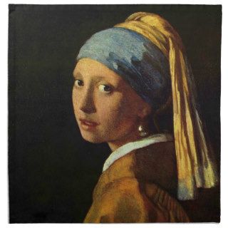 Vermeer The Girl with a Pearl Earring art napkin