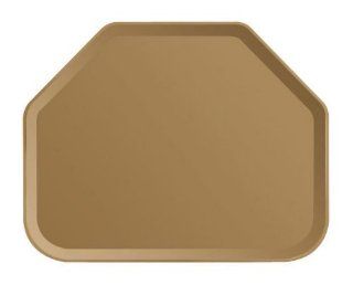 Cambro 1418TRCW 133 Polycarbonate Camwear Trapezoid Cafeteria Tray, Beige Kitchen & Dining