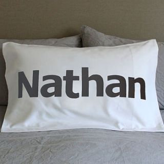 personalised name pillowcase by lollie's pillowslips