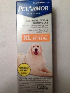 PetArmor for Dogs XL 89 132 pounds 1 month supply  Pet Flea Drops 