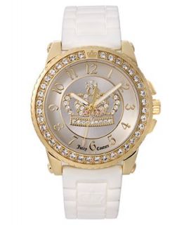 Juicy Couture Watch, Womens Pedigree White Jelly Strap 1900705   Watches   Jewelry & Watches