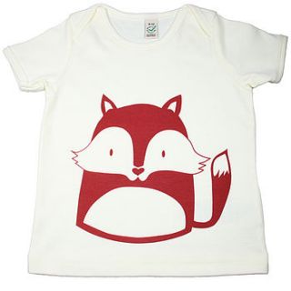 little fox organic cotton t shirt by nell