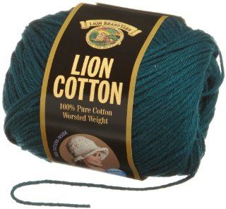 Lion Brand Yarn 760 131 Lion Cotton Yarn, Forest Green