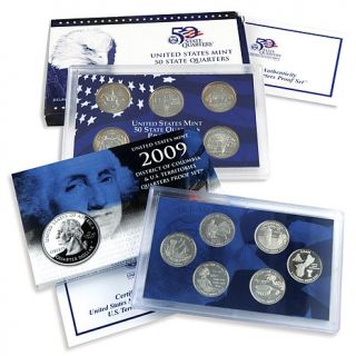 First and Last State Quarter Proof Sets   1999 and 2009