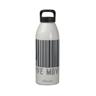 Creative Movement Global Bar Code Logo Reusable Water Bottles