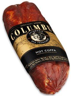 Columbus Salame Company Hot Dry Coppa approx. 2lbs  Salami  Grocery & Gourmet Food