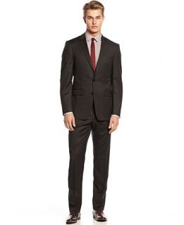DKNY Black Tonal Striped Suit Slim Fit   Suits & Suit Separates   Men