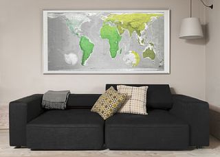 large world wall map by the future mapping company