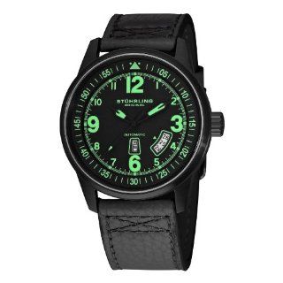 Stuhrling Original Men's 129B2.335571 Tuskegee Skymaster Automatic Black/Green Watch Watches