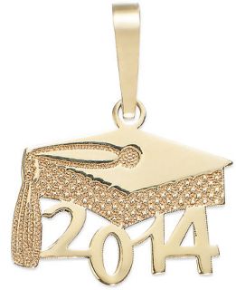 2014 Graduation Cap Charm in 14k Gold   Jewelry & Watches