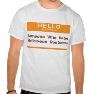Halloween Hello My Name Is T Shirt (Orange)