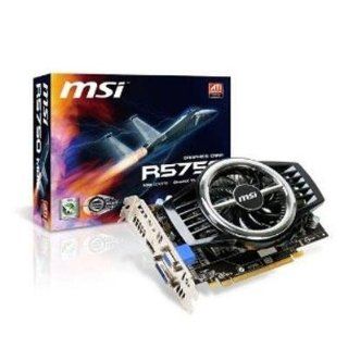 MSI R5750 MD1G Radeon HD 5750 1GB 128 bit GDDR5 PCI Express 2.1 x16 HDCP Ready CrossFireX Support Video Card Electronics