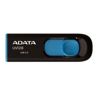 ADATA DashDrive Series UV128 8GB USB 3.0 Flash Drive, Black/Blue (AUV128 8G RBE) Computers & Accessories