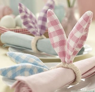 easter bunny ears napkin ring by the contemporary home