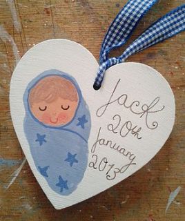 new baby boy gift tag decoration by love lucy illustration