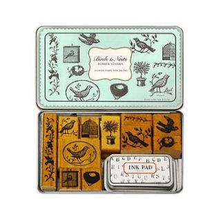 cavellini & co birds & nests rubber stamps by lytton and lily vintage home & garden