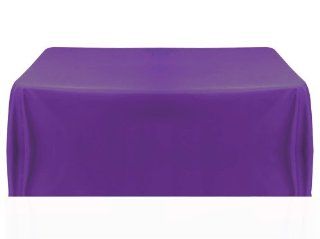 60x126" Polyester Rectangular Tablecloth Wedding Table Linens   Purple   Purple Tablecloth Rectangle